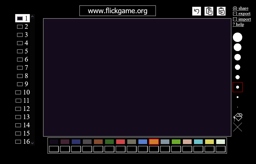 a screenshot of flickgame